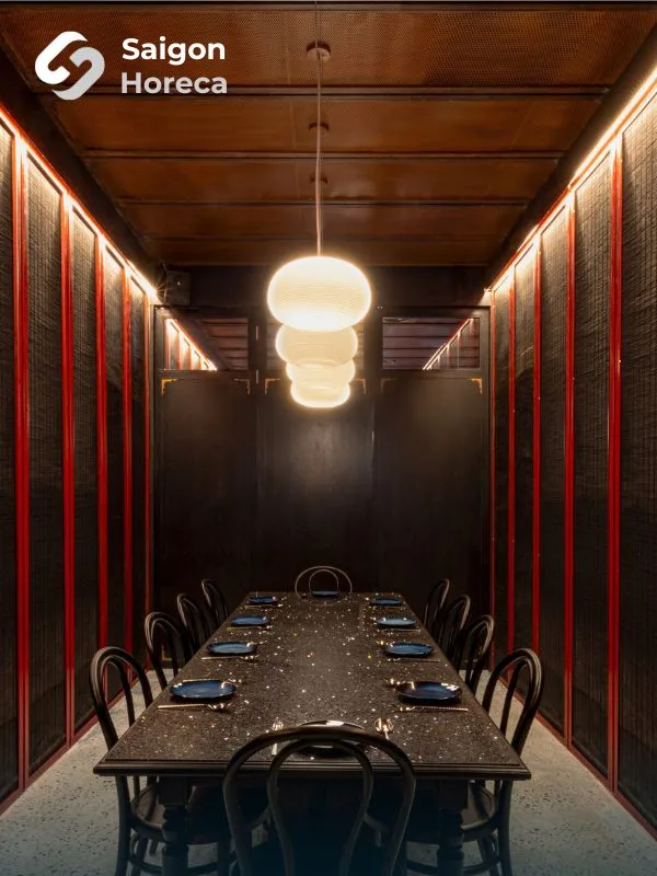 Luxurious nostalgic VIP dining room at Amdang Typhoon - Saigon Horeca