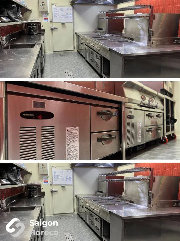 Thermal cooking suites and Hoshizaki undercounter refrigeration at Bambino