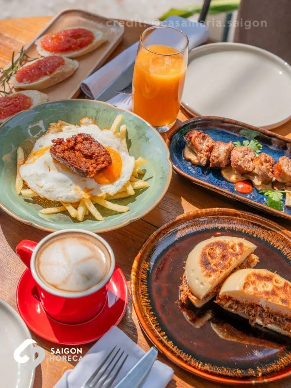 Mediterranean Brunch Table at Casa Maria