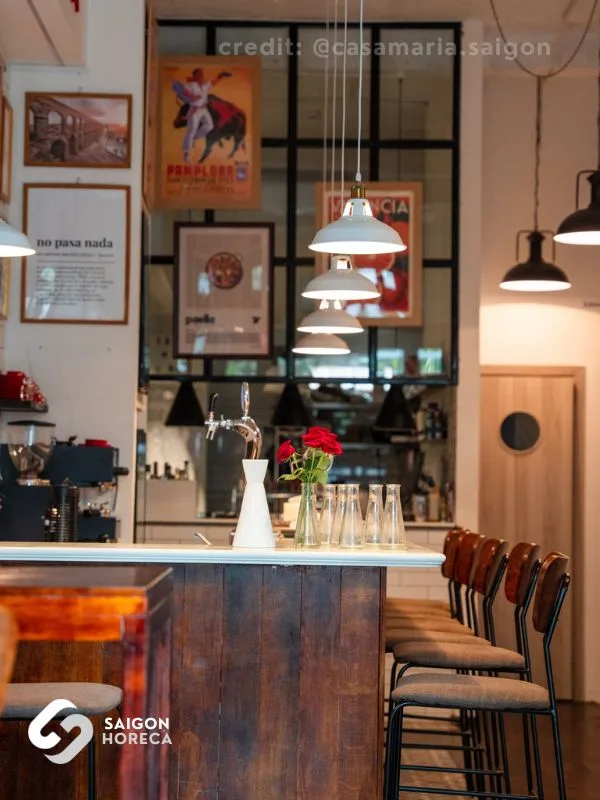 Casa Maria Rustic Timber Bar Counter