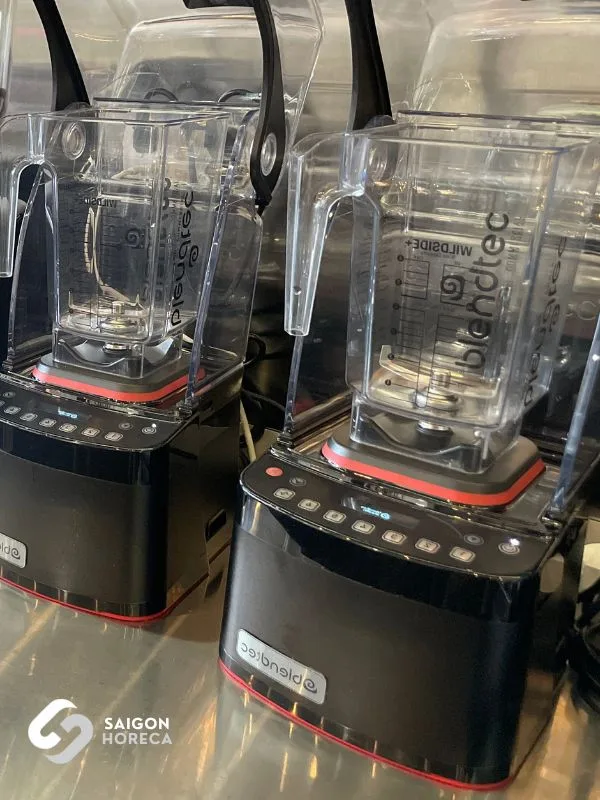 Commercial Blendtec blenders with acoustic sound enclosures