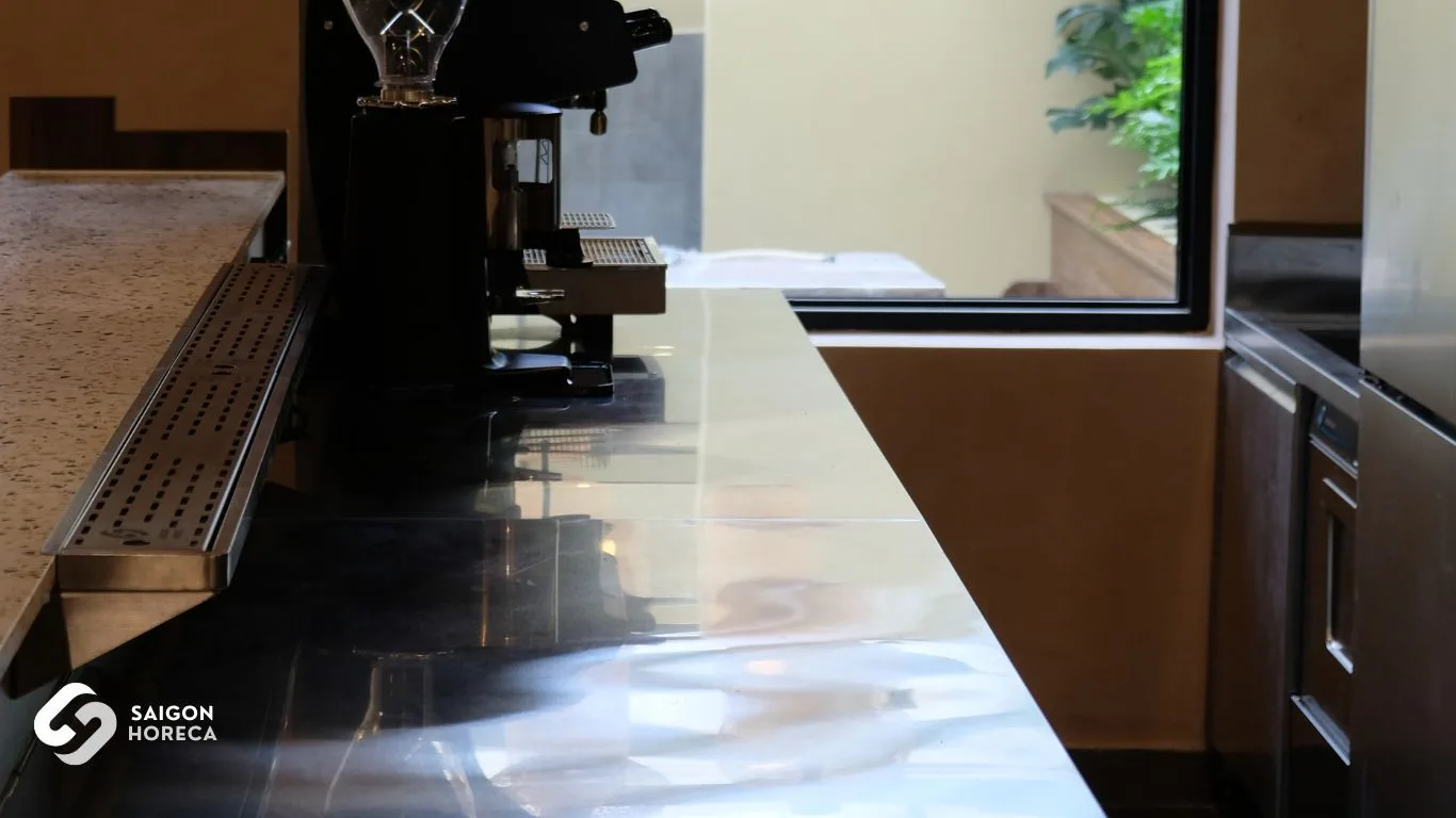 Commercial kitchen equipment installed by Saigon Horeca at Hemma