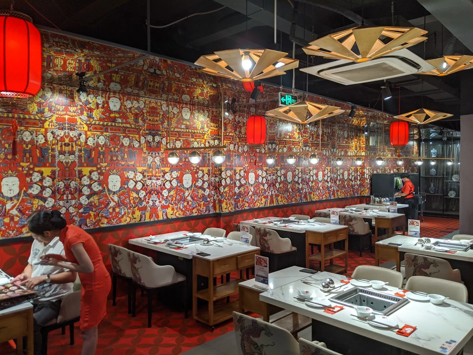 Comprehensive view of Spice World Hot Pot dining floors upon completed turnkey handover