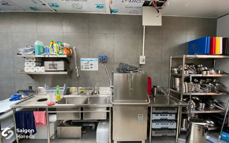 Commercial warewashing system at The Brix